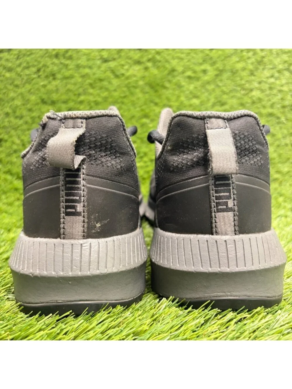 Puma Motion PWR Slide Mens Size 10 Black Gray Composite Toe Safety Work Shoes